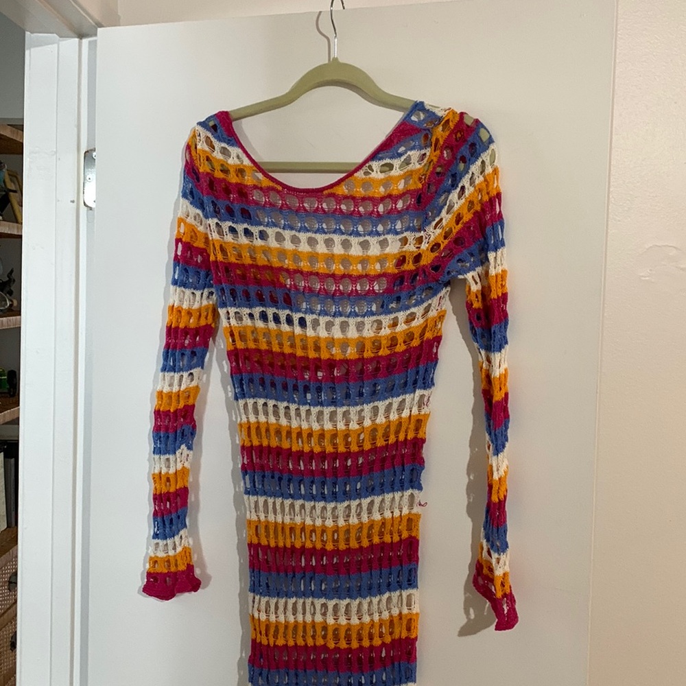 Colorful Crochet Dress 🩷